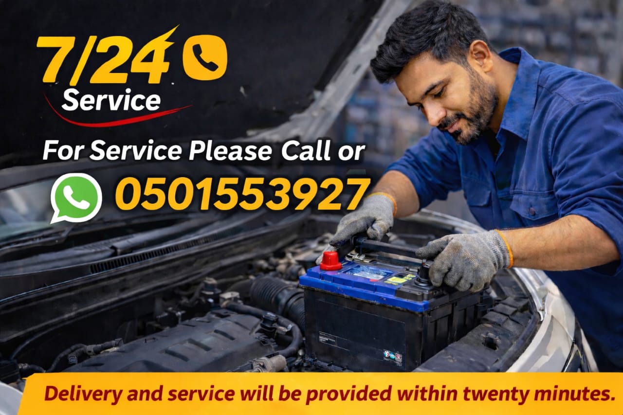 ALMADINAH car battery shop auto car battery replacement ajman delivery and fitting only 25 minutes