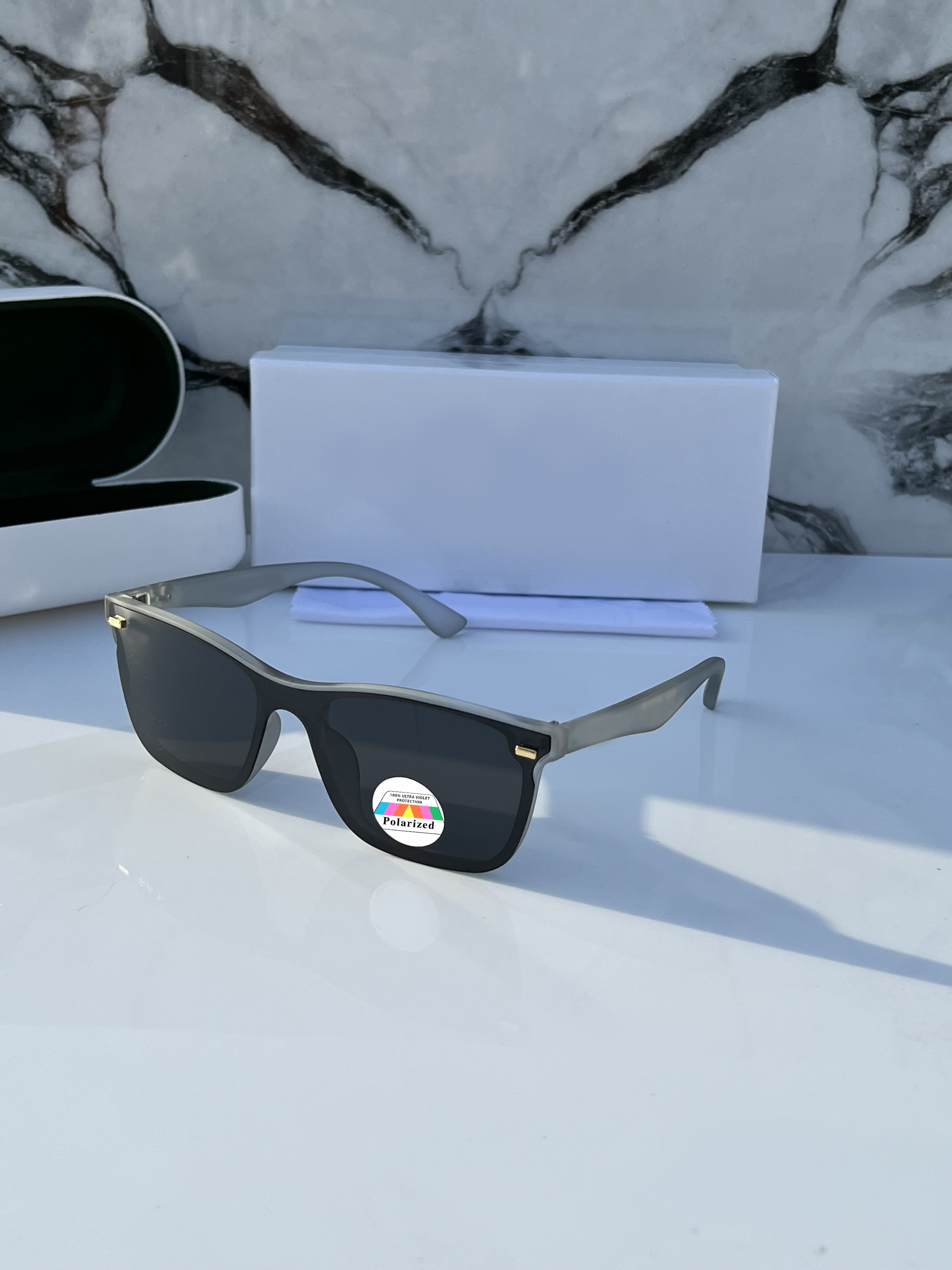 246W Matte Ash Premium Polarized Sunglass | Opticooz