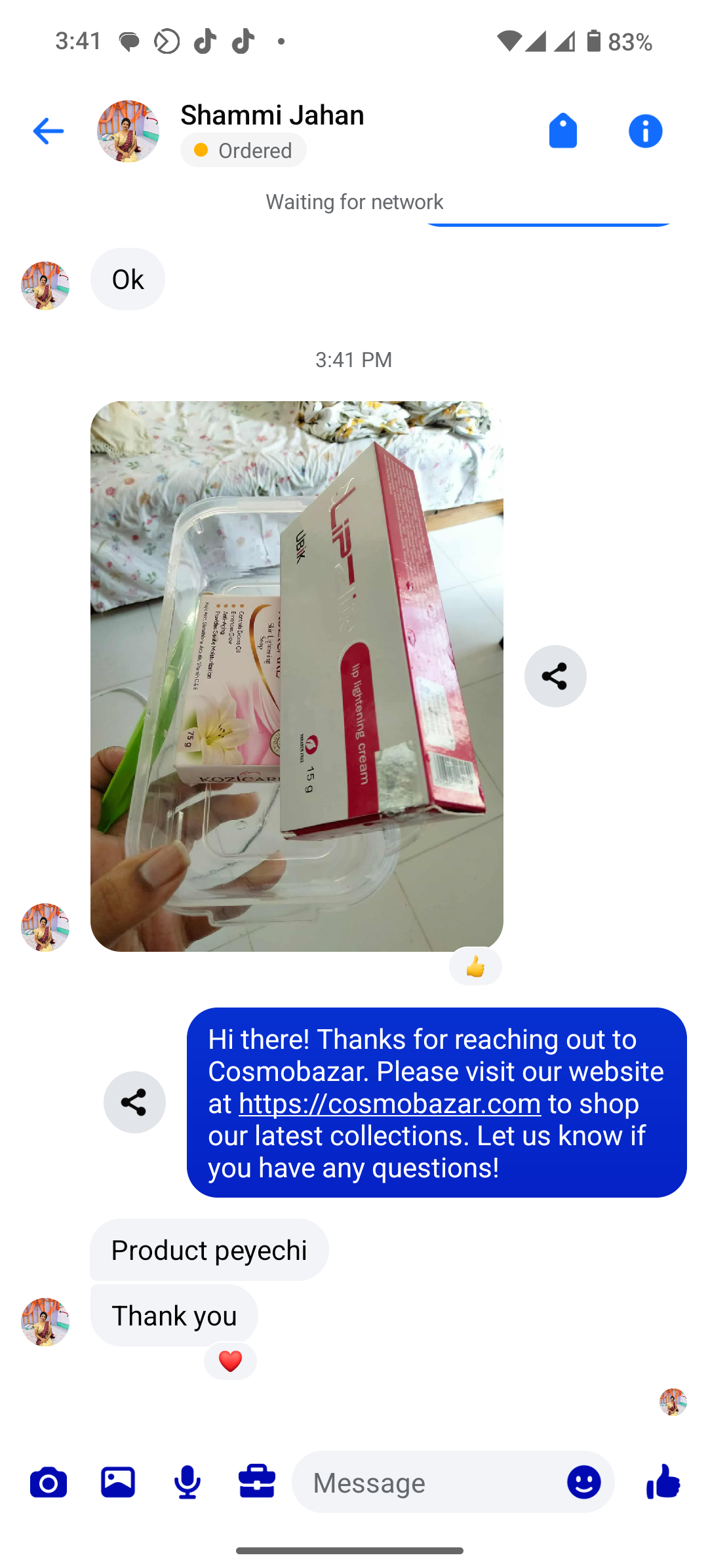 Customer review image