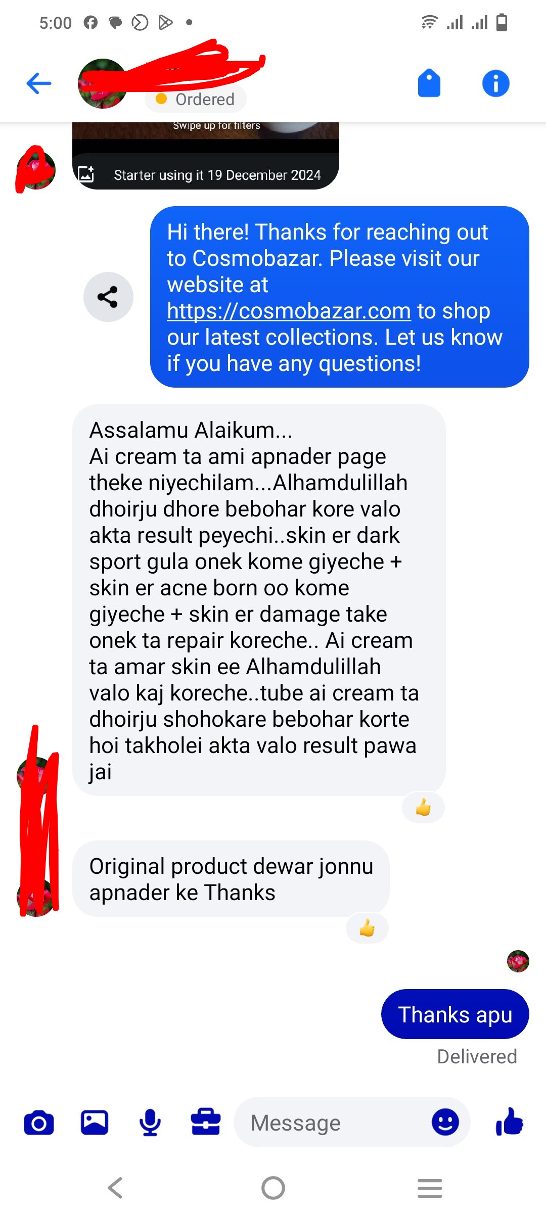 Customer review image