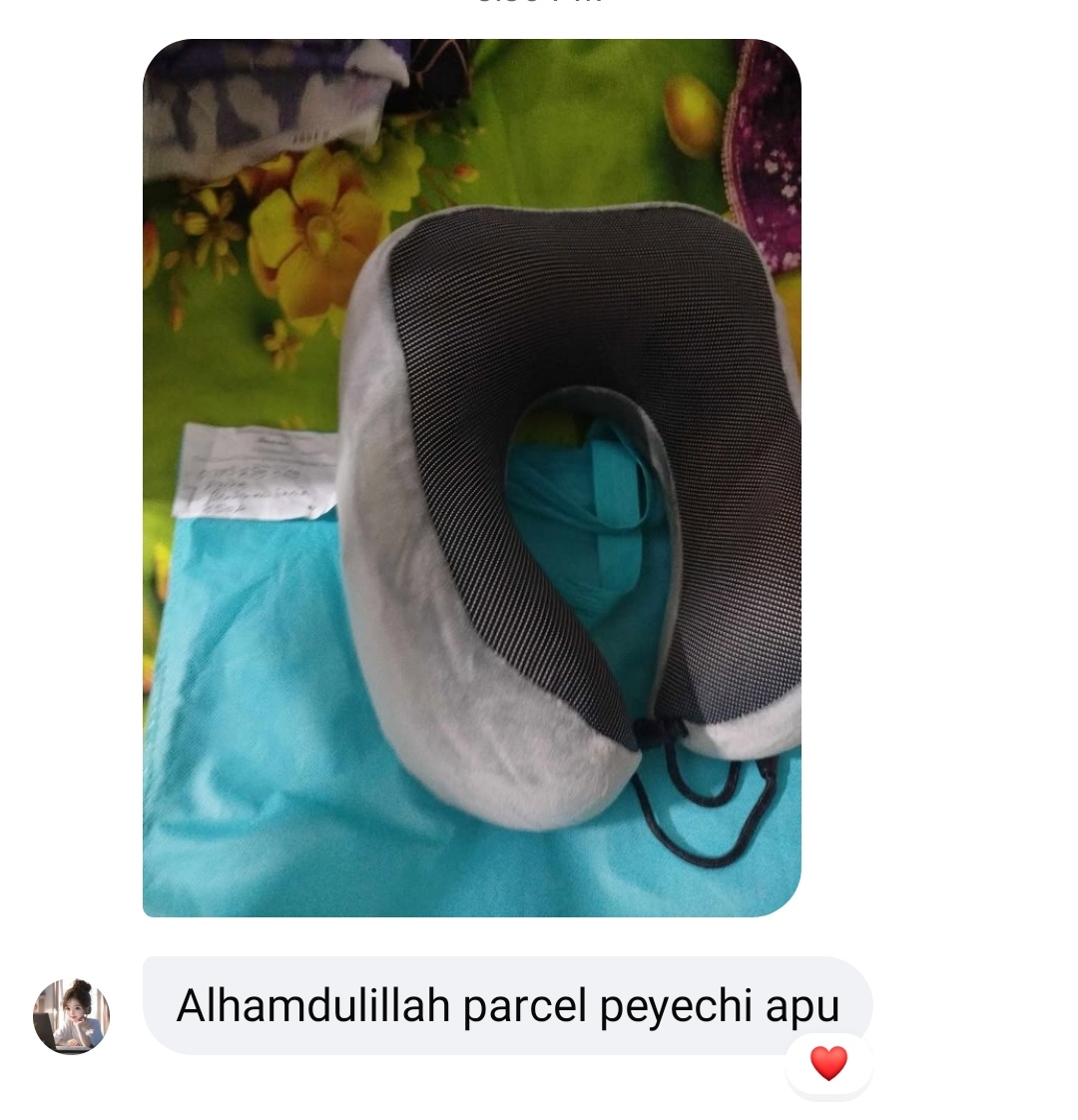 Memory foam neck pillow