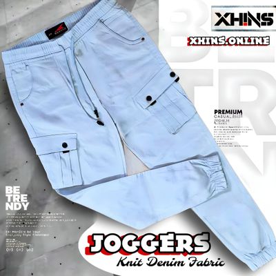 Premium Joggers- Light Blue