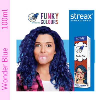 Streax Wonder Blue Hair Color (100gm)