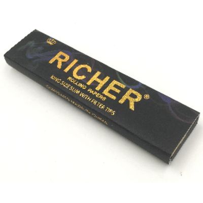 Richer rolling paper king size with Filter tips