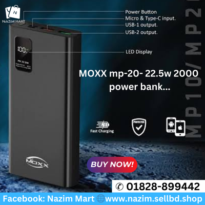 High Capacity Power Banks at Best Prices | MOXX 22.5W 20000 Power Bank (MP-PB20)_img_0