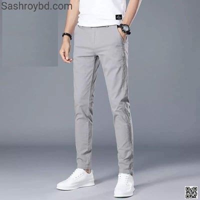 Cotton Stretched Gabardine Pant.