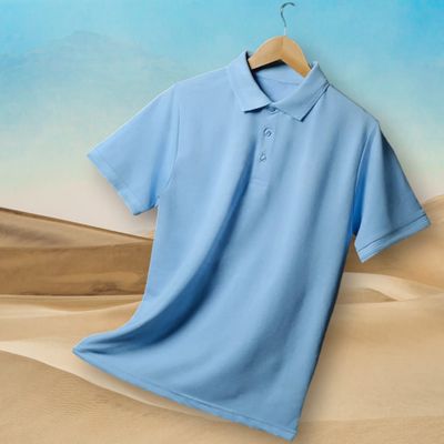 Polo T-shirt - Light Blue